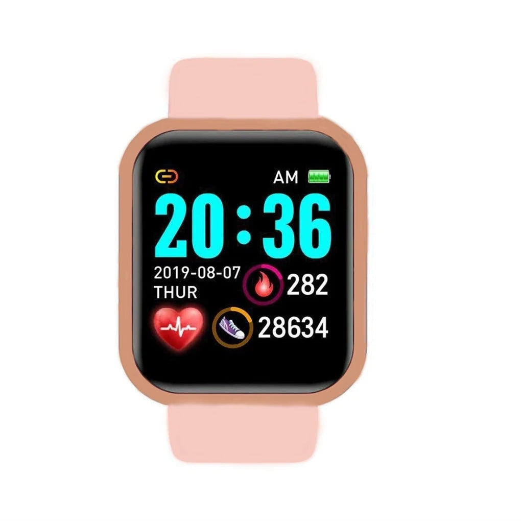 Smart Watches Fitness Bracelet Women Men Bluetooth Connected Phone Music Sports Bracelet Sleep Monitor Y68 Clock Smartwatch D20