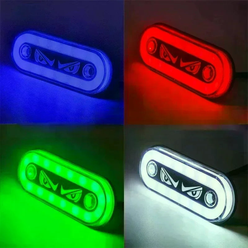 High Visibility 12V/24V LED Side Markers Flashing And Constant Light Modes For Trucks Trailers And Motorcycles