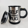 Self Stirring Coffee Mug,Stainless Steel Coffee Mug with lid Self Mixing & Spinning Home Office Travel Mixer Cup 12-16 OZ