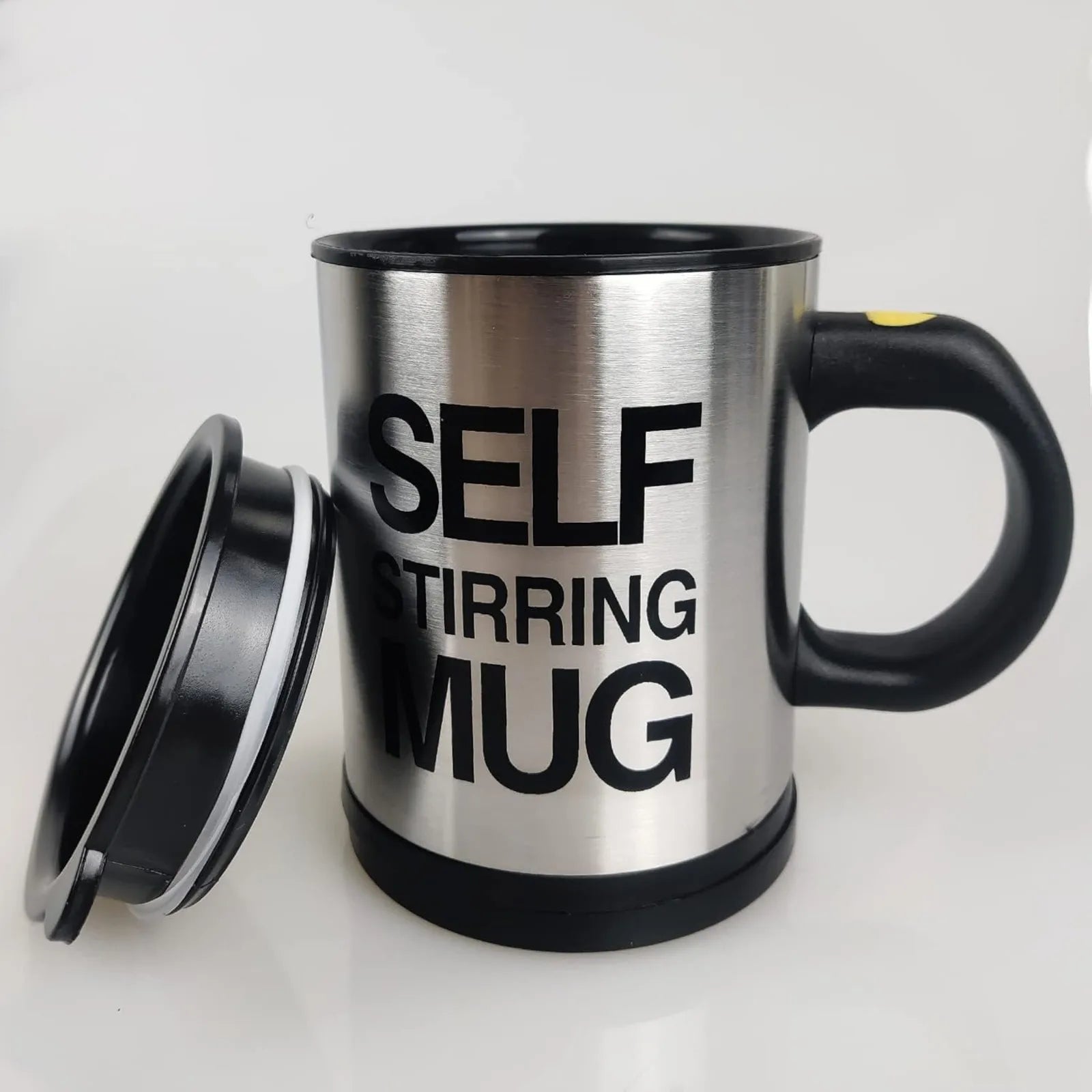 Self Stirring Coffee Mug,Stainless Steel Coffee Mug with lid Self Mixing & Spinning Home Office Travel Mixer Cup 12-16 OZ