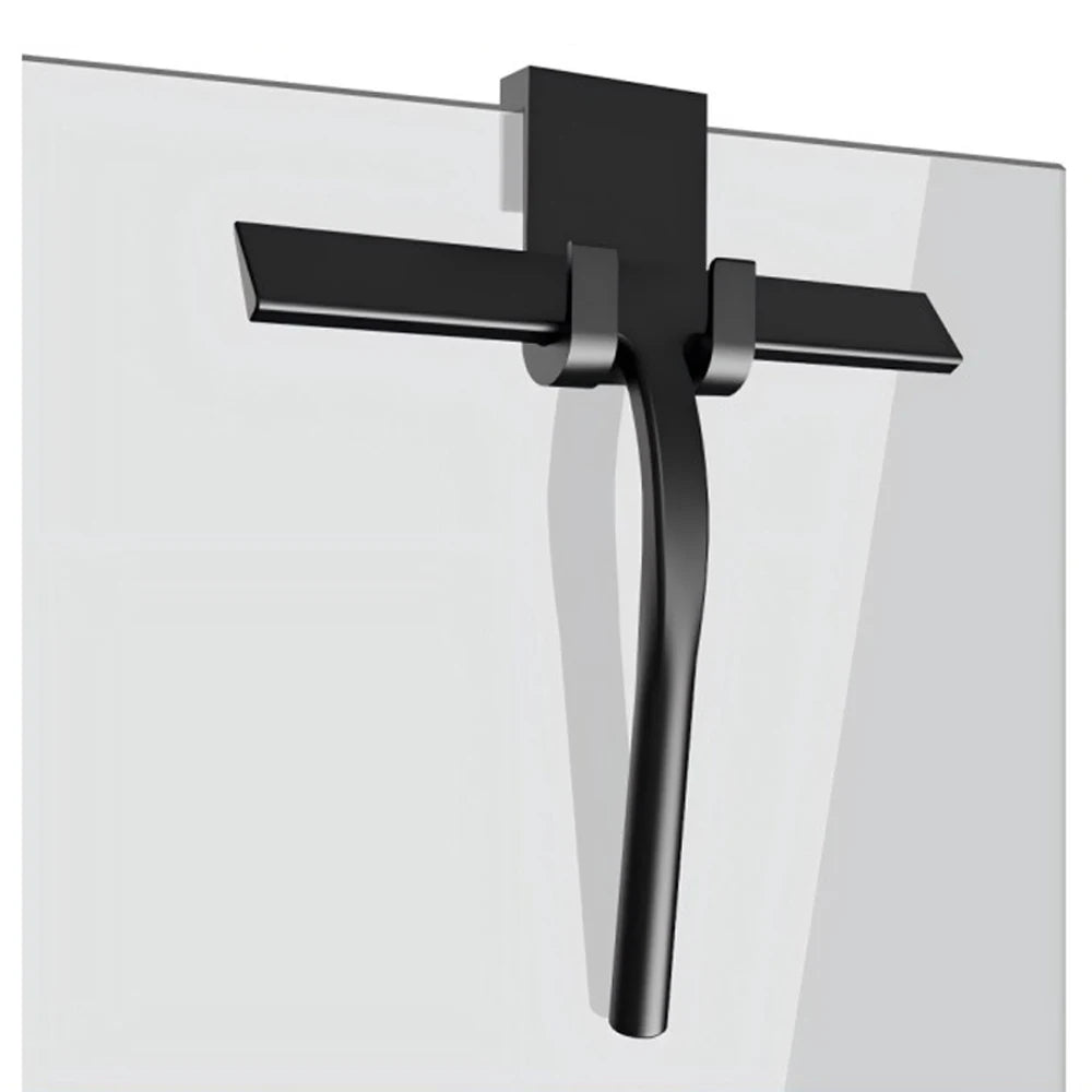 Shower Squeegee  for Glass Door Shower Wall Scraper Cleaner With Silicone Holder Bathroom Mirror Wiper Scraper Glass Cleaning