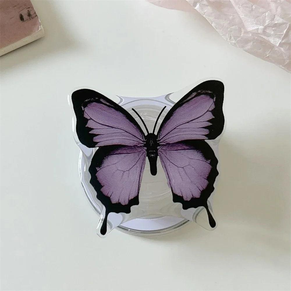 Cute Butterfly Magsafe Phone Grip Tok Sockets Cellphone Accessories Mobile Bracket Korea Griptok Phone Stand Holder
