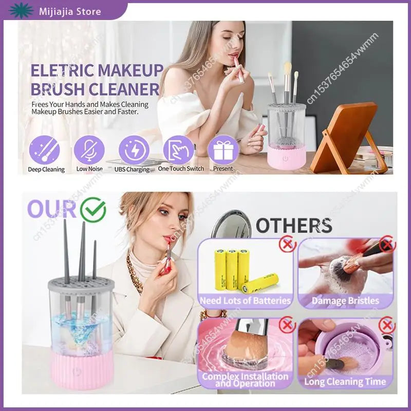 Electric Brush Cleaner USB Make Up Brush Washer Clean For Beauty Women Makeup Brushes Efficient Machine SALES