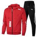 Men's Spring Autumn Tracksuit Set Long Sleeve Hoodie And Joggers 2-Piece Fitness Running Sportswear Casual Clothing