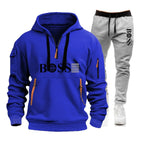 Men's Windproof Pullover Hoodie & Jogger Set