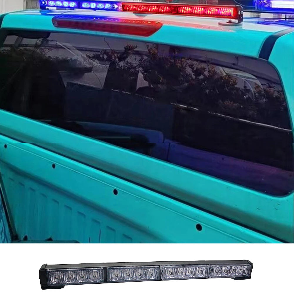 12V 24V 4LED*4 Red Blue Strobe Light Bar Traffic Advisor Warning Emergency Light Flashing Lights For Trucks Vehicles