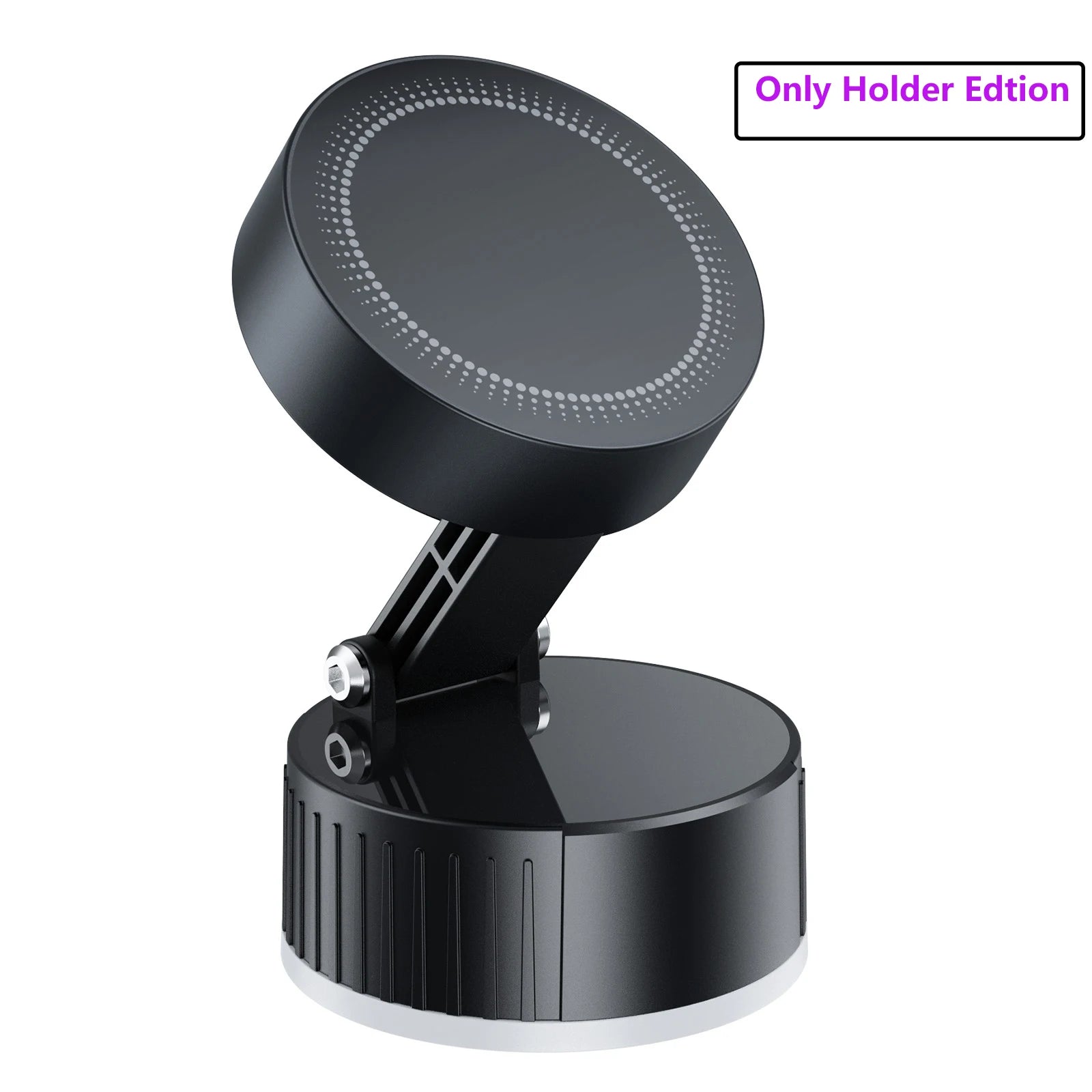 15W Fast Wireless Magnetic Charger Car Phone Holder Mount with Strong Vacuum Suction Adjustable Foldable Stand for Iphone 16 15
