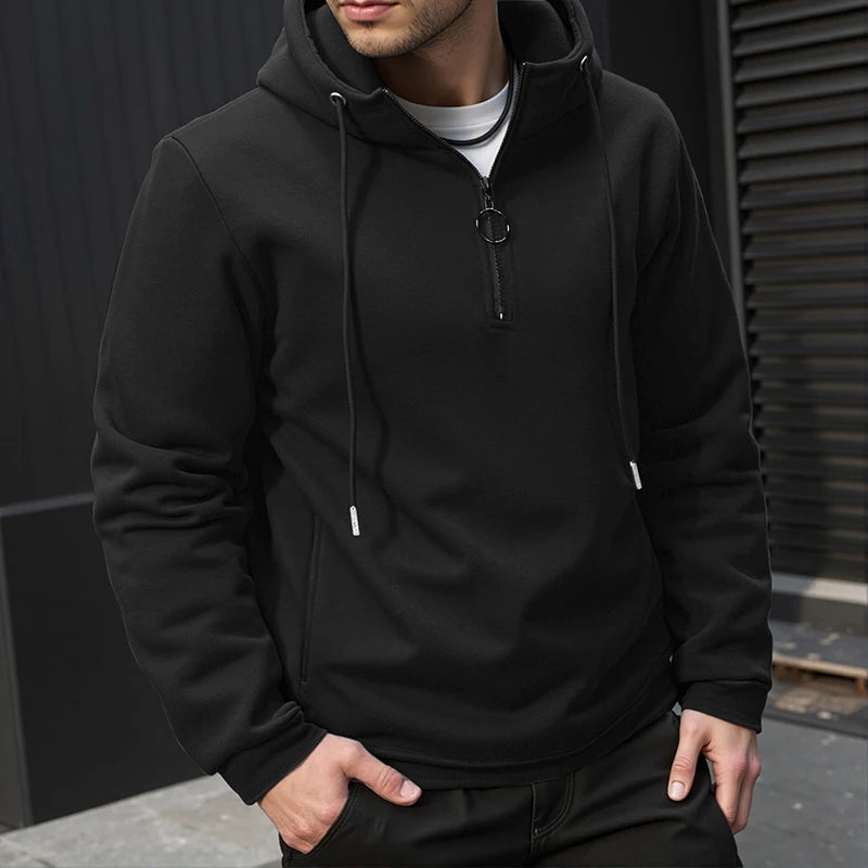 Mens Hoodies Casual Style Hoodie Men Hip-Hop Male Zip Design Hoody Sweatshirt Long Sleeve Men Hooded Jacket Coat B251