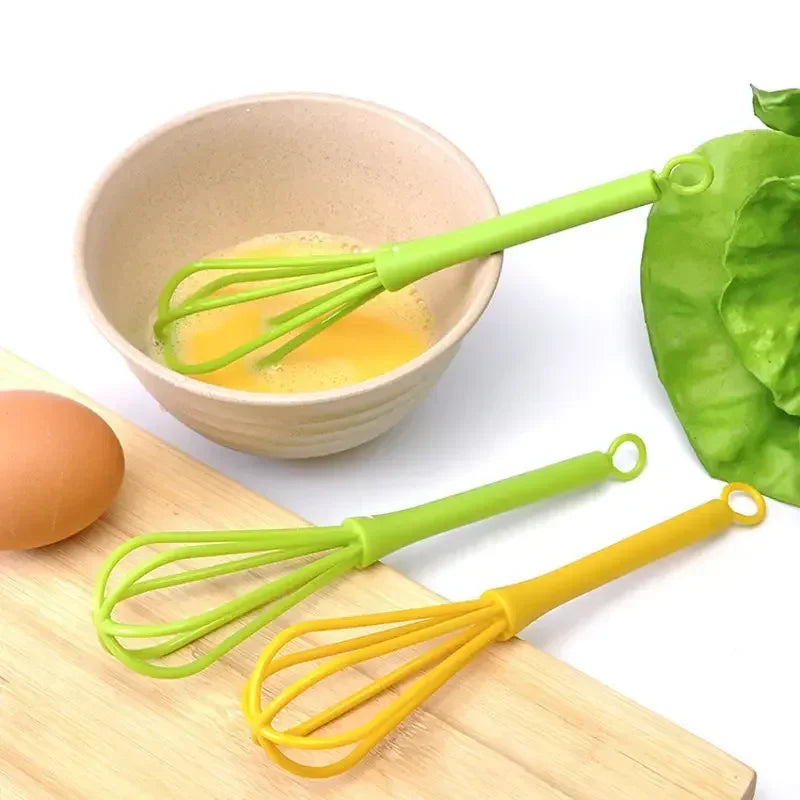 Hand Egg Whisk Mixer — Plastic Baking & Cooking Tool