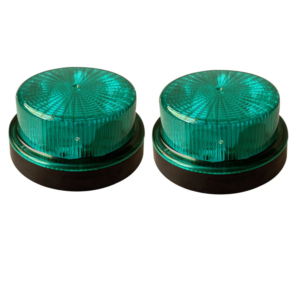 2Pcs Truck Flashing Lights 12V 24V LED Trailer Side Marker Lights Tractor Strobe Light White Amber Red Blue Green Van Bus RV