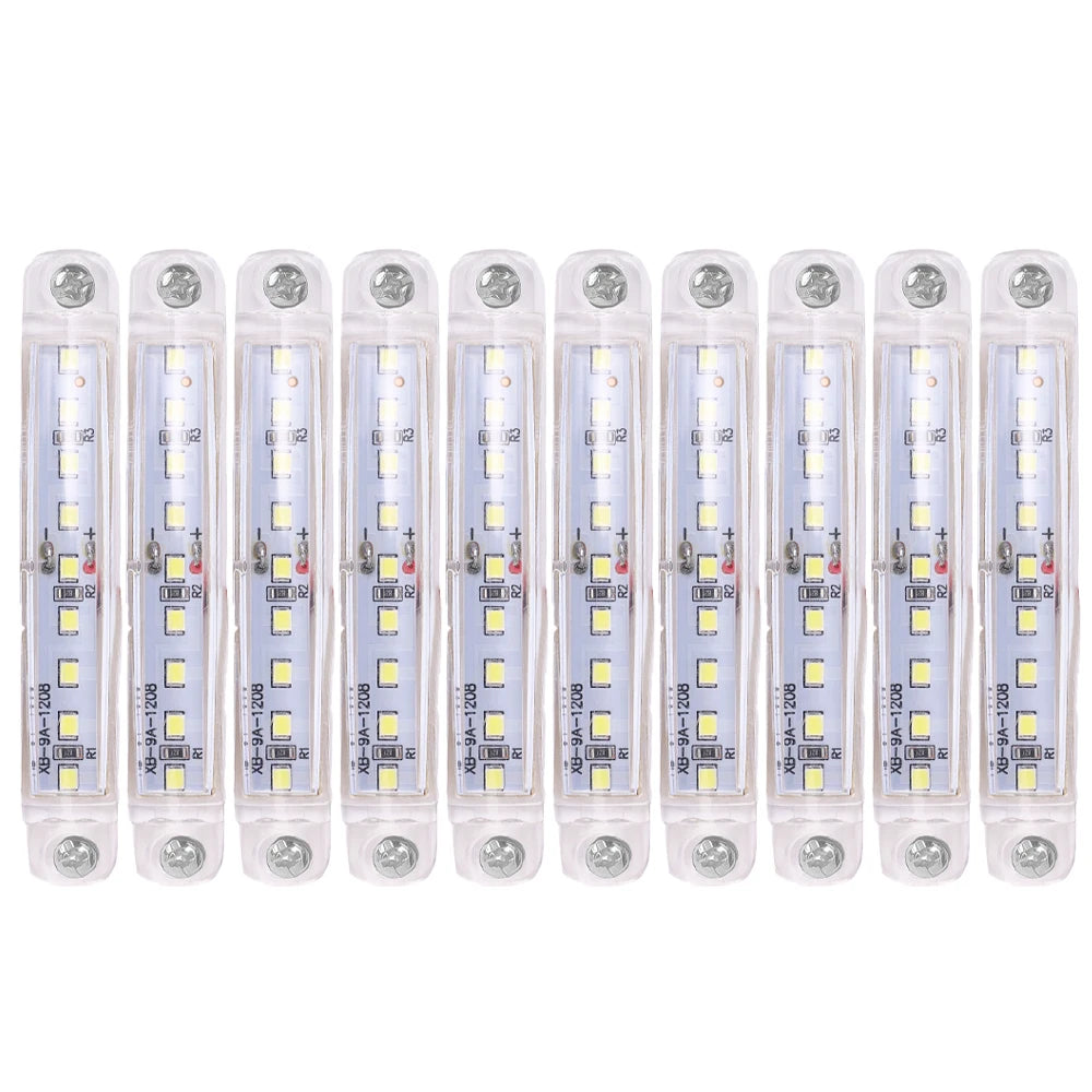 12V 24V 9 LED Warning Lamp Truck Trailer Side Marker Indicators Light Car Signal Brake Rear Warning Tail Clearance Light