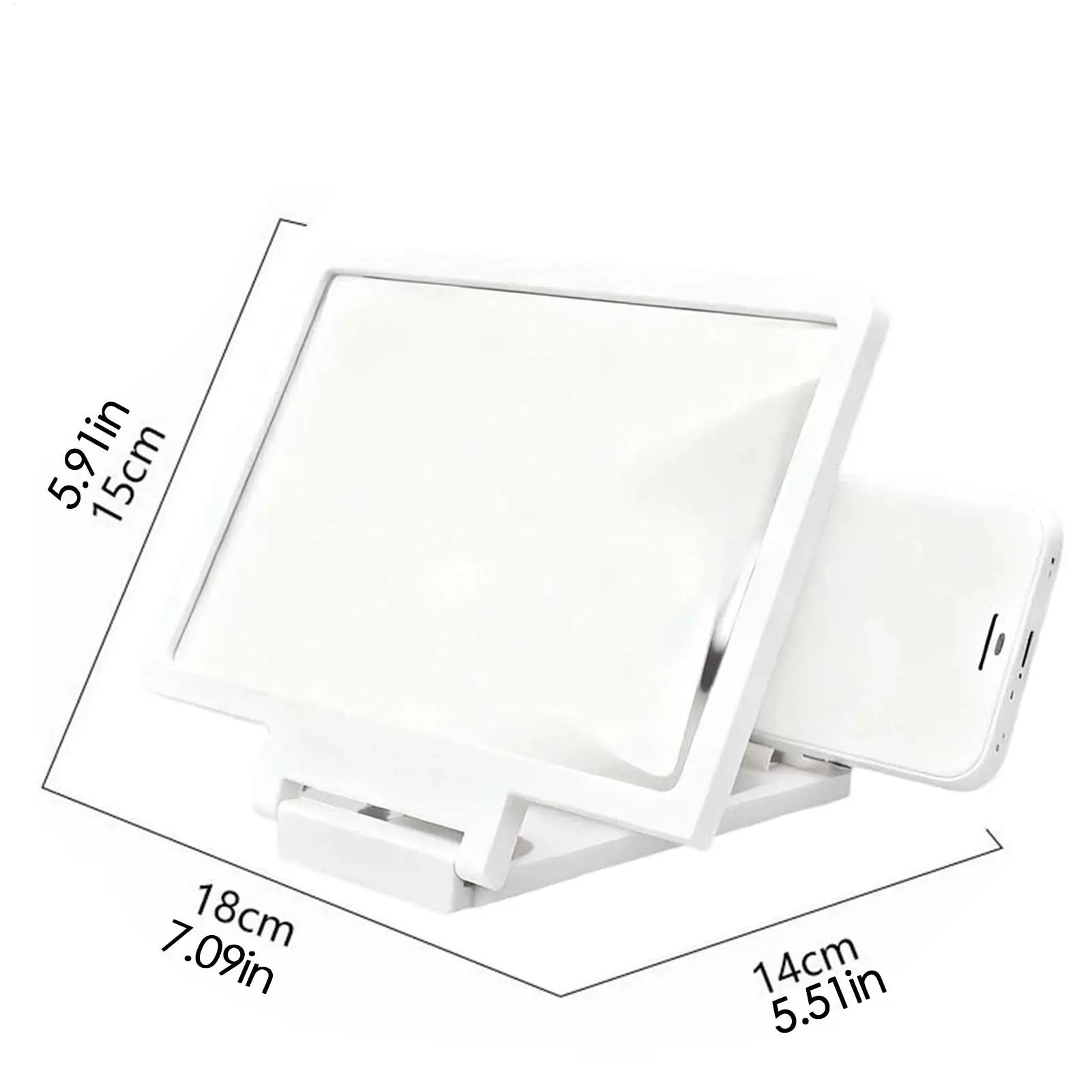 Mobile Phone Screen Magnifier HD Magnifying Lightweight Tool Portable Phone Screen Magnifier for Daily Reading Learning Movie