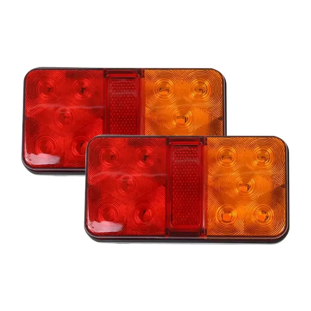 2Pcs 12V/24V/12-80V LED Truck Tail Lamp Taillight Turn Signal Indicator Stop Lamp Rear Brake Light For Car Truck Trailer Ca Y4P9