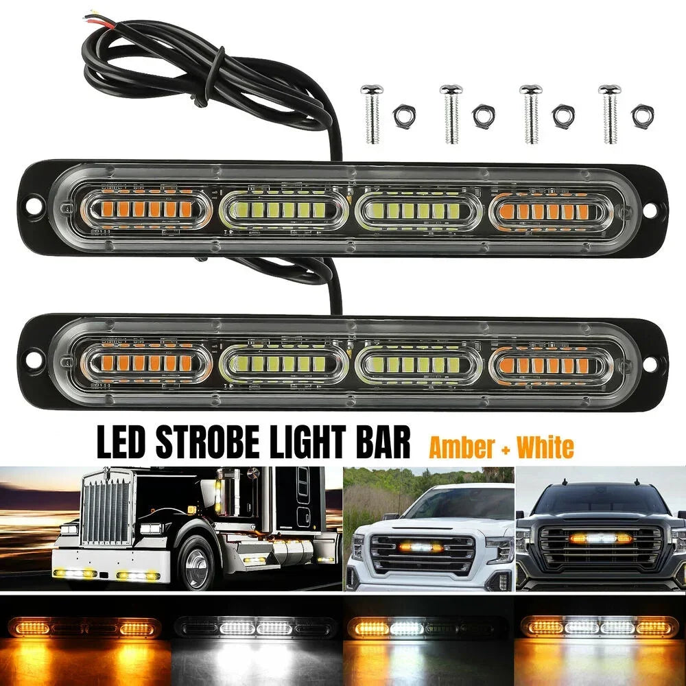 12V 24V Car COB Led Strobe Light Tow Truck Vehicle Car Fireman Police Warning Emergency Flashing Light Emergency Flash COB Led