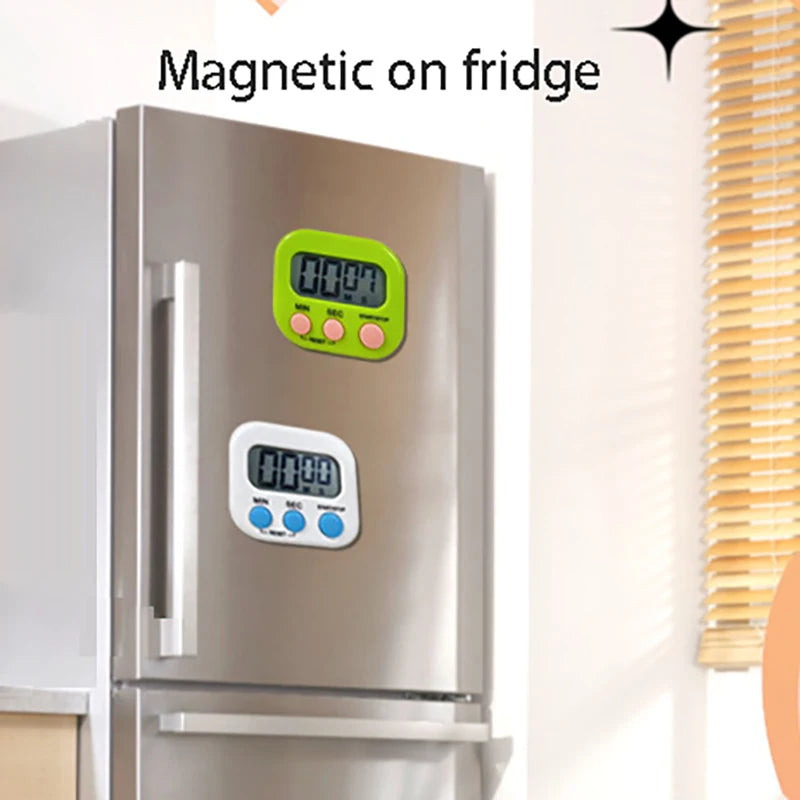Digital Kitchen Timer — 99 Minute Magnetic Countdown Clock