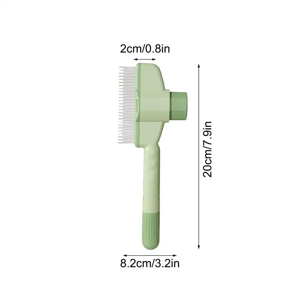 Dog Grooming Comb Cat /Dog Hair Remover Brush Long Hair Pet Self Cleaning Row Pet Removes Hairs Cleaning Bath Brush Dog Supplies