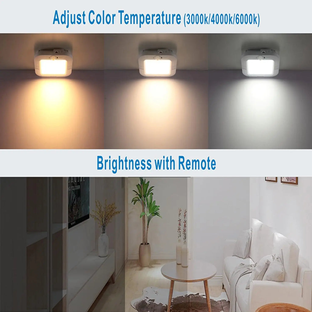 LED Motion Sensor Ceiling Light Ultra Thin Automatic Infrared Detection for Hallway Stairs Corridor Entryway Home