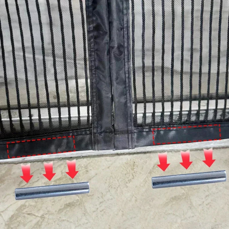 Magnetic screen door curtain,mosquito control,insects,flying insects,pests,automatic closing, mosquito net，magnetic screen door