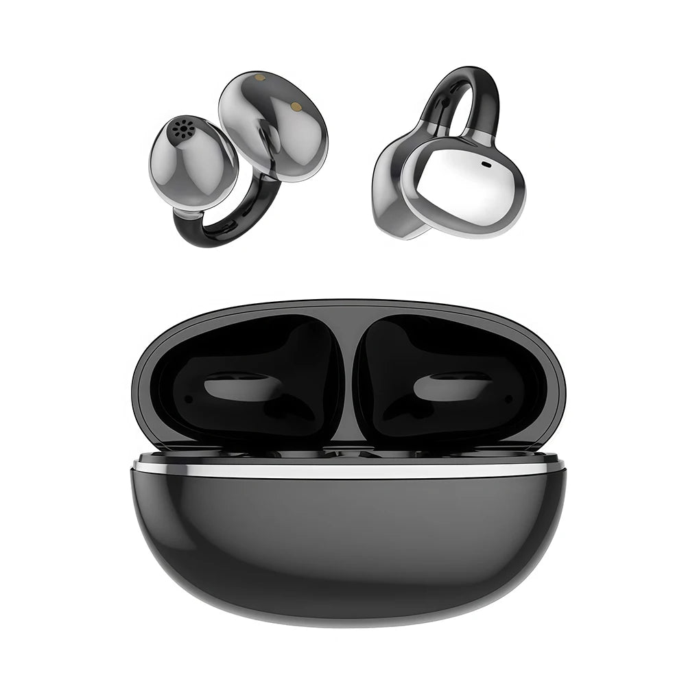 Bluetooth Clip-On Earbuds Wireless Headphones Comfortable and Stylish Clip-On Design High Quality Sound Lightweight and Portable