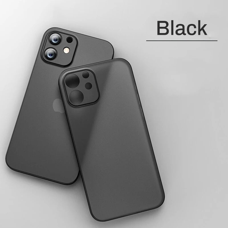 New New Ultra Thin Matte Phone Case On for Iphone 11 12 13 14 15 16 Plus Pro Max Mini X Xr XsMax Slim Cover shell