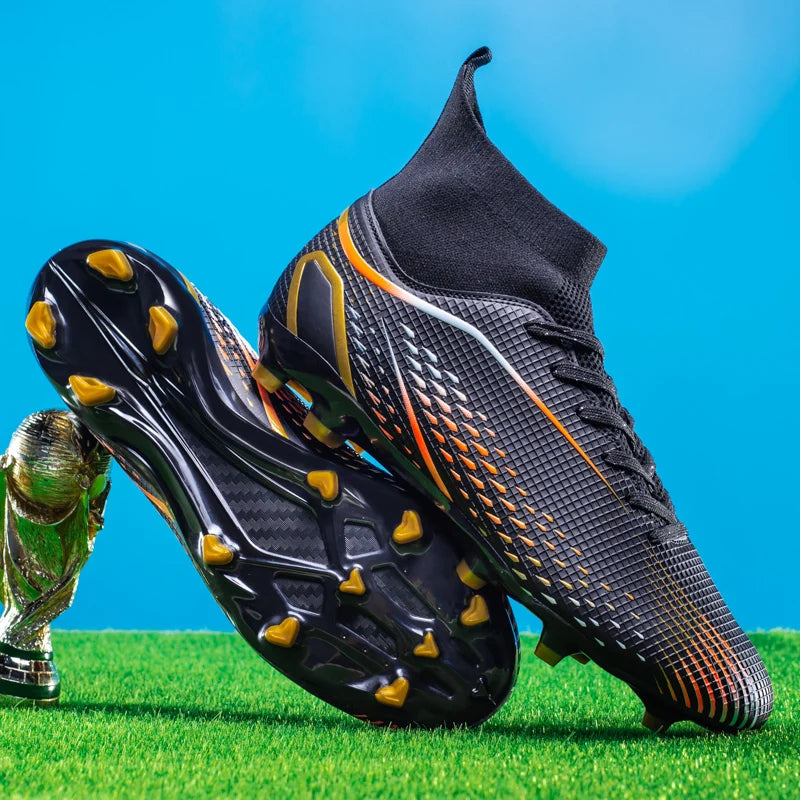 Professional Training Soccer Shoes Soccer Cleats Turf Futsal Match Grass Unisex Non-slip Breathable Men Outdoor Football Boots