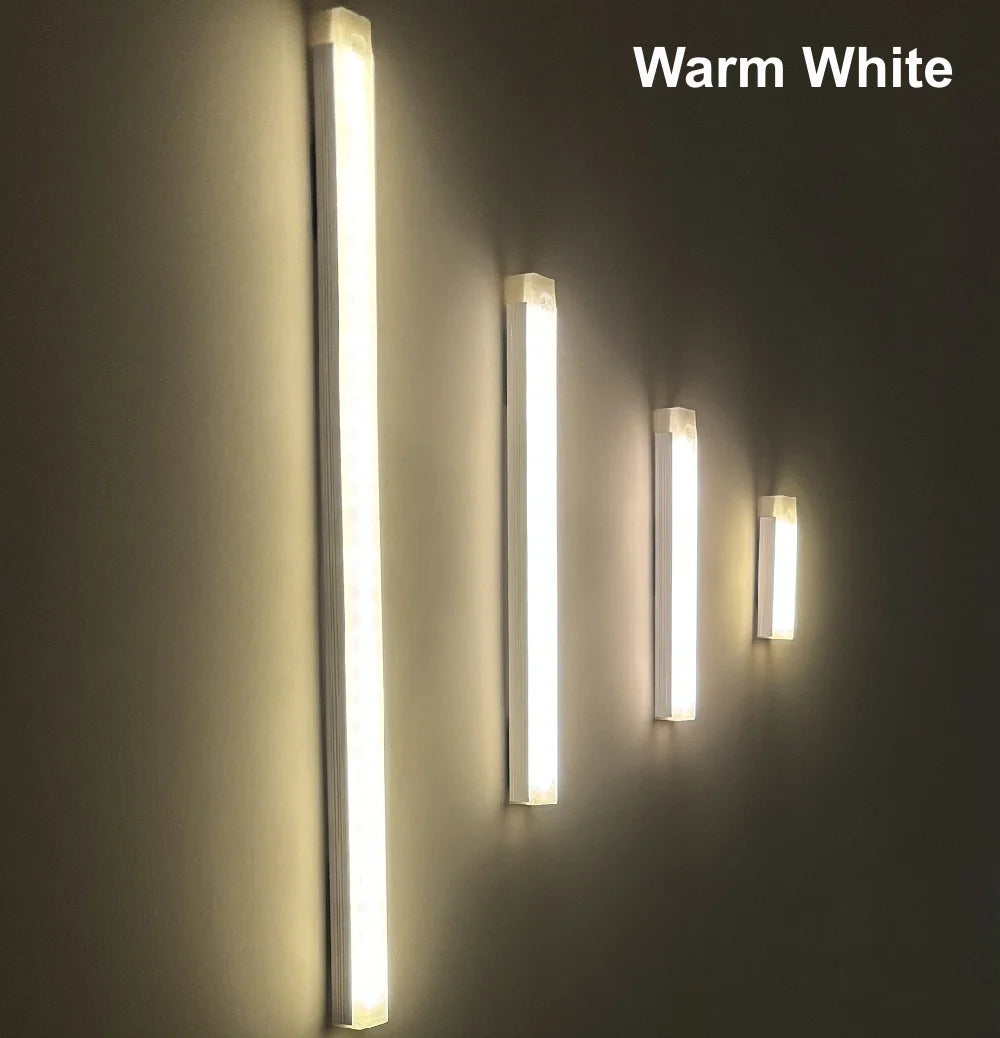 AITHEA Motion Sensor LED Night Light USB Rechargeable Bedside Lamp Wireless Portable Cabinet Tube Light for Wardrobe Staircase