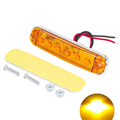 12V- 80V 6LED Warning Flashing Lights Front Rear Clearance Indicator Lamp Side Marker Lights for Trailer BUS Van Caravan Truck