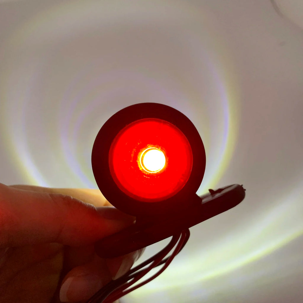 2PCS 12V 24V Truck Trailer Lights LED Side Marker Position Lamp Lorry Tractor Clearance Lamps Parking Light Red White