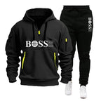 Men's Windproof Pullover Hoodie & Jogger Set