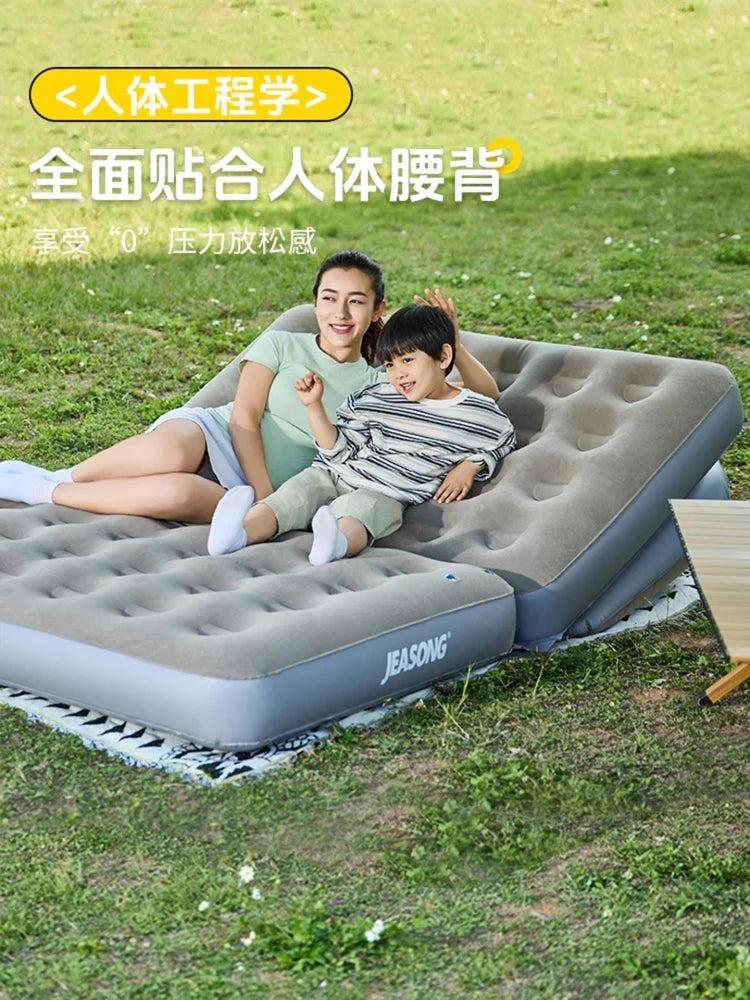 inflatable sofa sleepable reclining folding air cushion bed household double mattress outdoor camping air cushion sofa