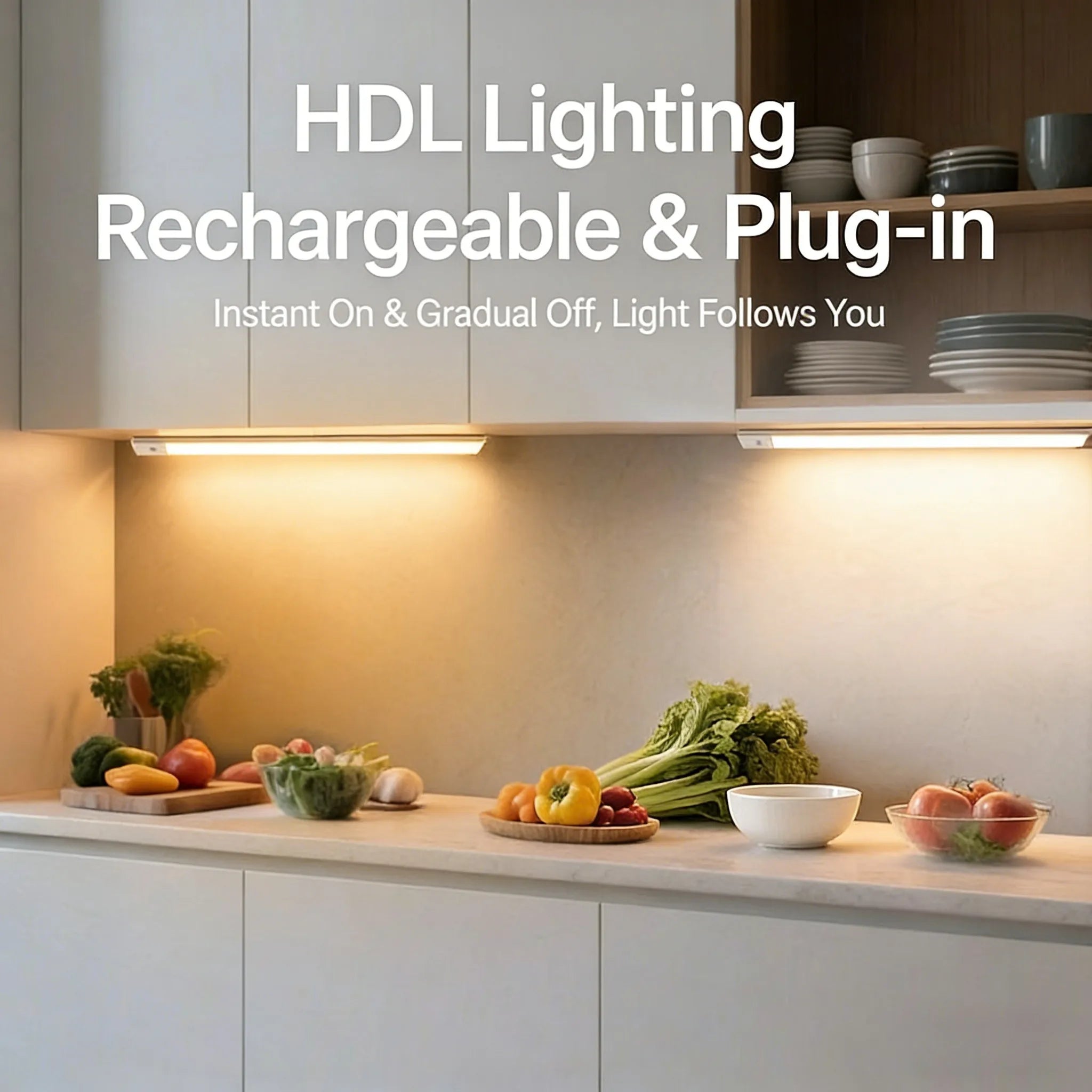 LED Lights Motion Sensor Cabinet Lights Dimmable Touch LED Night Light Rechargeable Tube Light 3 Colors Night Lamp For Kids Gift