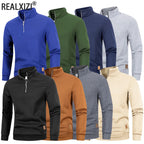 Men's Slim Fit Half-Zip Turtleneck Pullover