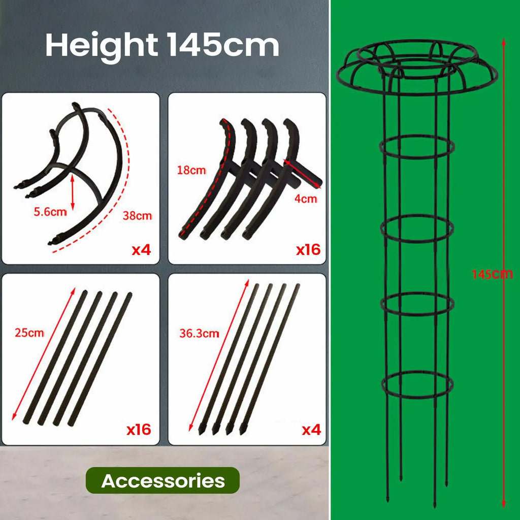 Garden Trellis For Climbing Plants Umbrella Tower  Trellis  Vine Plant Support Trellis DIY Climbing Trellis Flower Pots Supports
