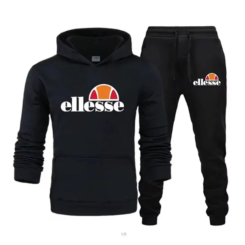 Hodies Hoodie Men's Autumn/Winter Sports and Leisure Set Trendoy Brand US High Street Multi Functional Print