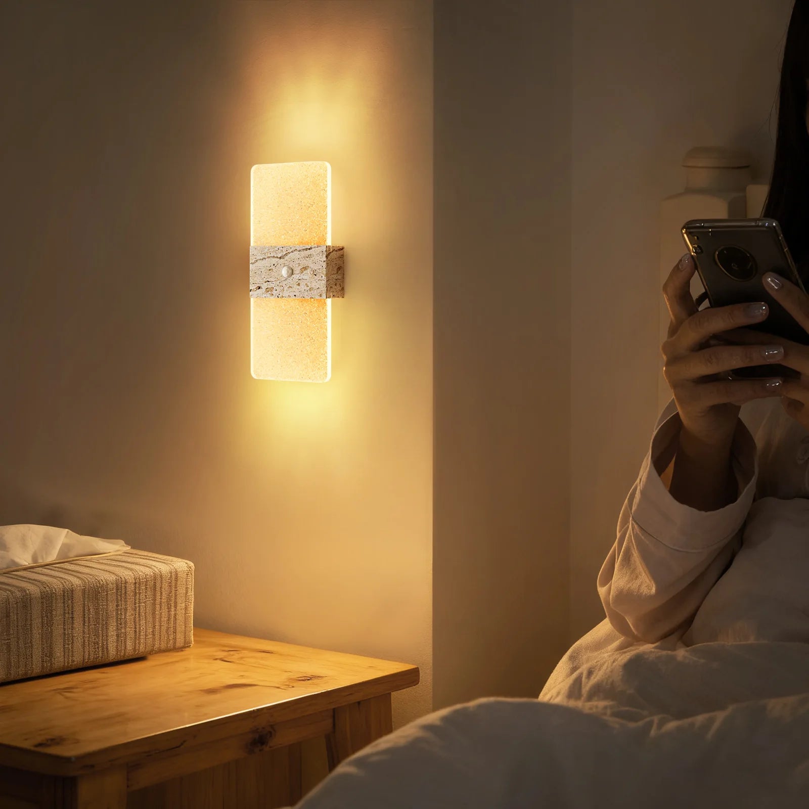 LED Motion Sensor Atmosphere Night Light with Charging Function, Magnetic Suction, No Wiring, Acrylic Decorative Wall Lamp