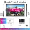 14inch Portable Monitor Touch Ultra-thin 1200P IPS USB-C HDMI External Second Screen for Laptop PC Cell Phone Switch PS4/5 Xbox