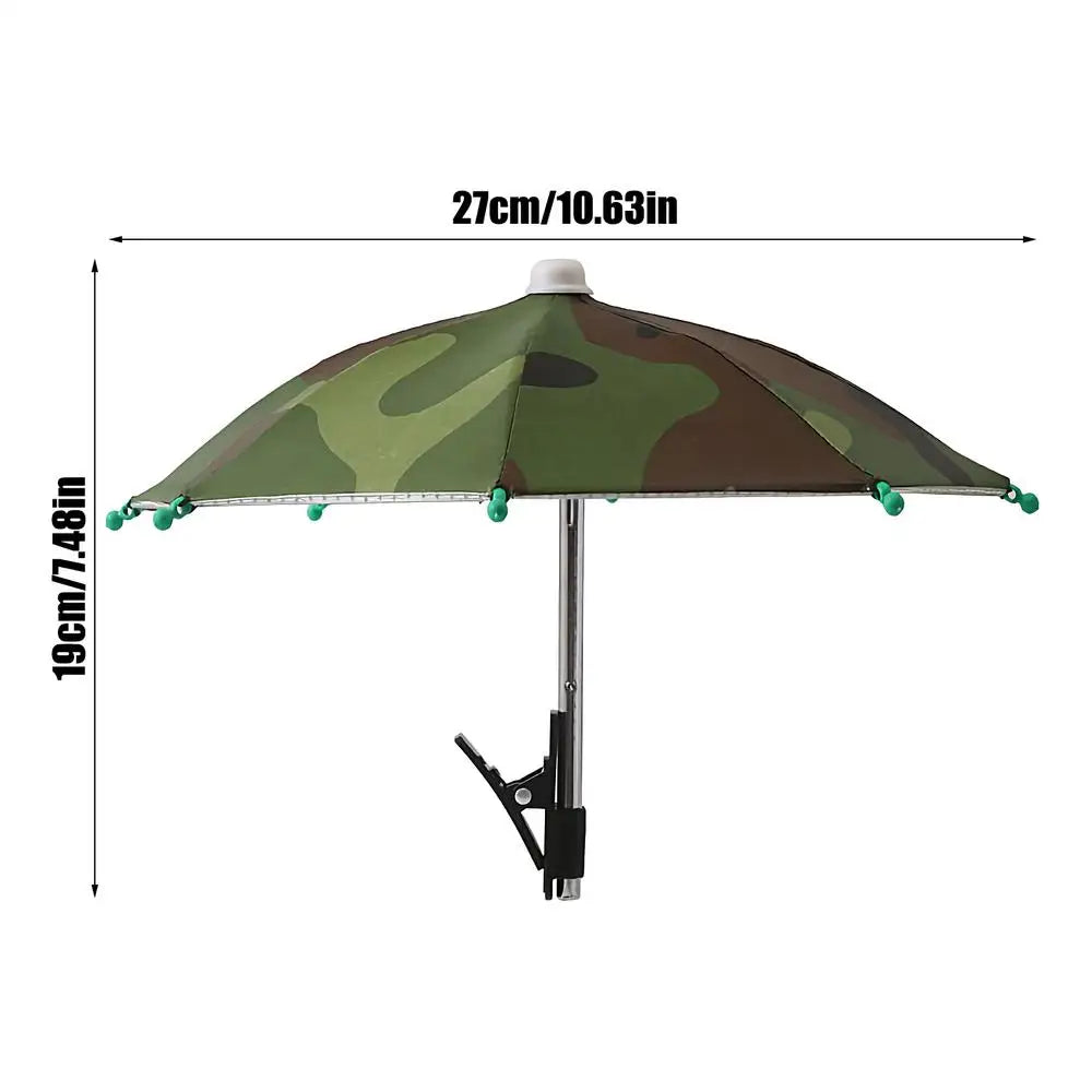 Cell Phone Umbrella Holder with Clip for Sun Shade Cell Phone Umbrella Phone Clip Outdoor Anti-Glare Sunshade Protect Your Phone