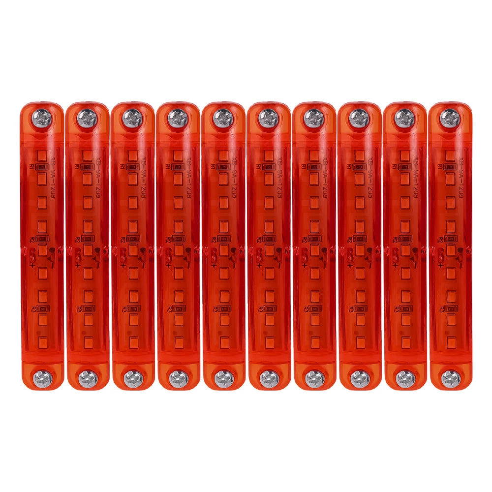 12V 24V 9 LED Warning Lamp Truck Trailer Side Marker Indicators Light Car Signal Brake Rear Warning Tail Clearance Light