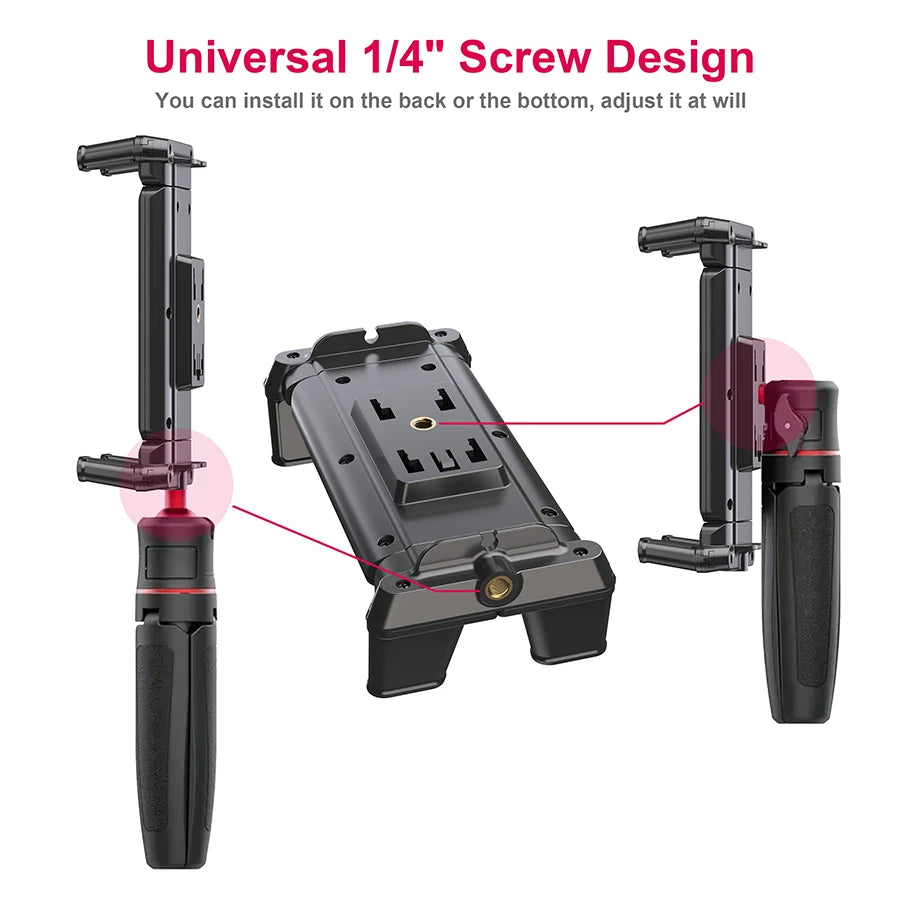 Tablet Holder Tripod Accessories for iPad Mobile Phone Universal Clip Fixer Portable Horizontal and Vertical Shooting