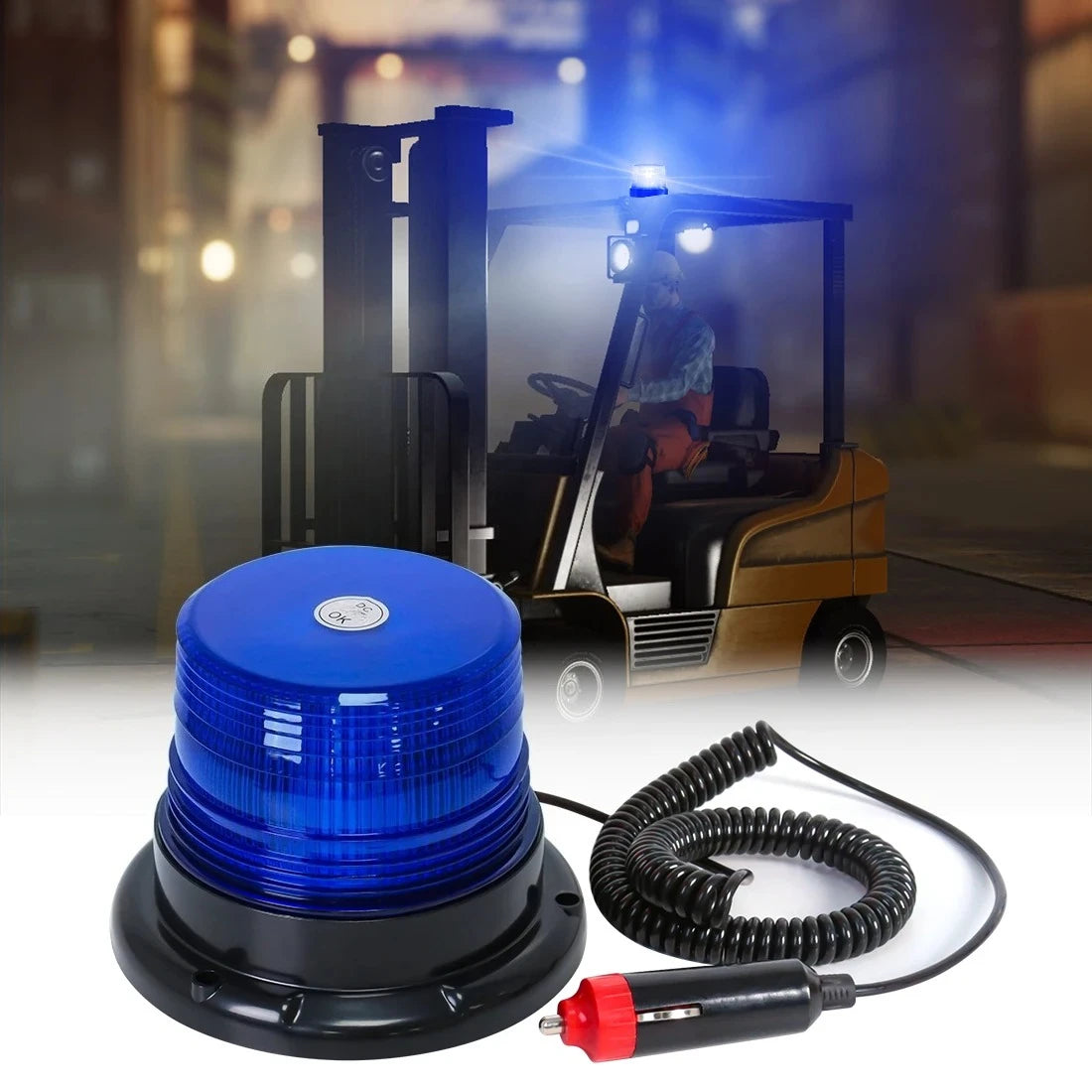 LED Strobe Warning Light Emergency Beacon for Car Truck Roof Top Magnetic Base Security Auto 12V 24V Universal Flashing Light