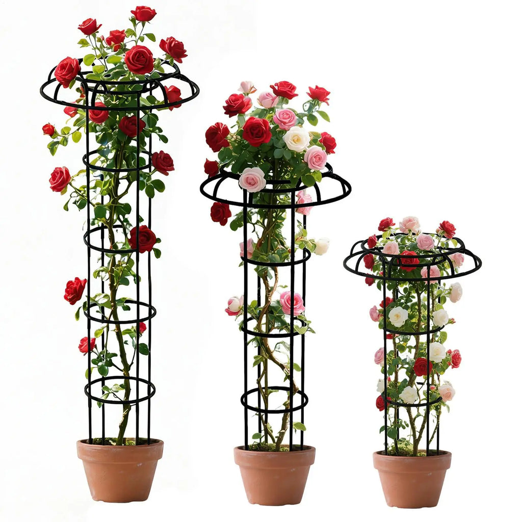 Garden Trellis For Climbing Plants Umbrella Tower  Trellis  Vine Plant Support Trellis DIY Climbing Trellis Flower Pots Supports