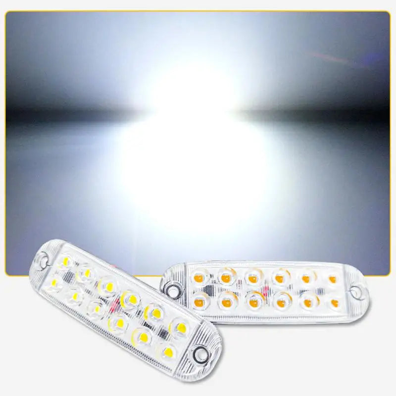 1Pc 12 LED Clearance Lights LED Flashing Warning Light 12V-80V RVs Trailer Car Truck Signal Lamp Indicator Light Traffic Lights