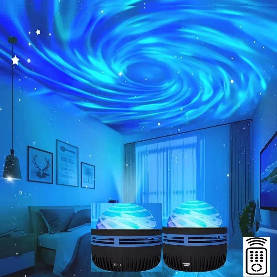 LED Galaxy Sky Projector Light — Colorful Night Light for Room Decor
