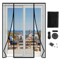 Magnetic Screen Doors for Sliding Doors Double-Sided Opening Screen Reinforced Mesh with Strong Magnets for French Patio Doors
