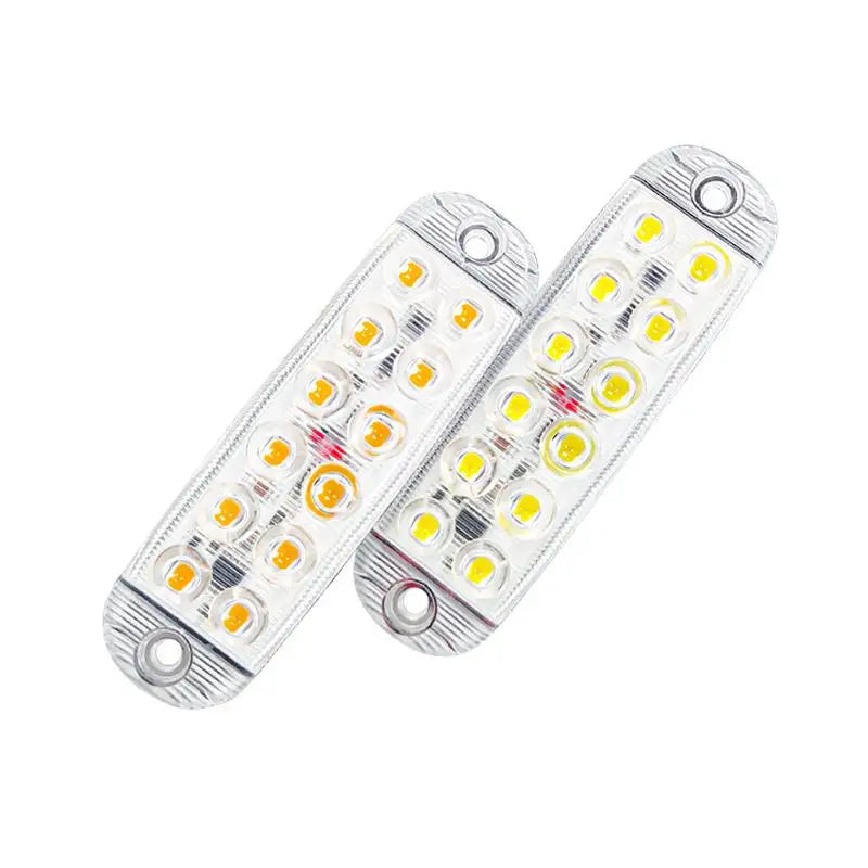 1Pc 12 LED Clearance Lights LED Flashing Warning Light 12V-80V RVs Trailer Car Truck Signal Lamp Indicator Light Traffic Lights