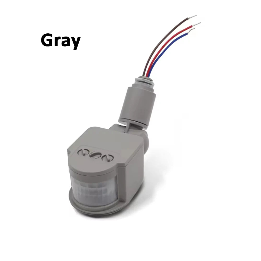 LED Motion Sensor 220V 110V 12V Automatic Infrared PIR Movement Detector Wall Mount Timer Outdoor 12 Volt Sensor Light Switch