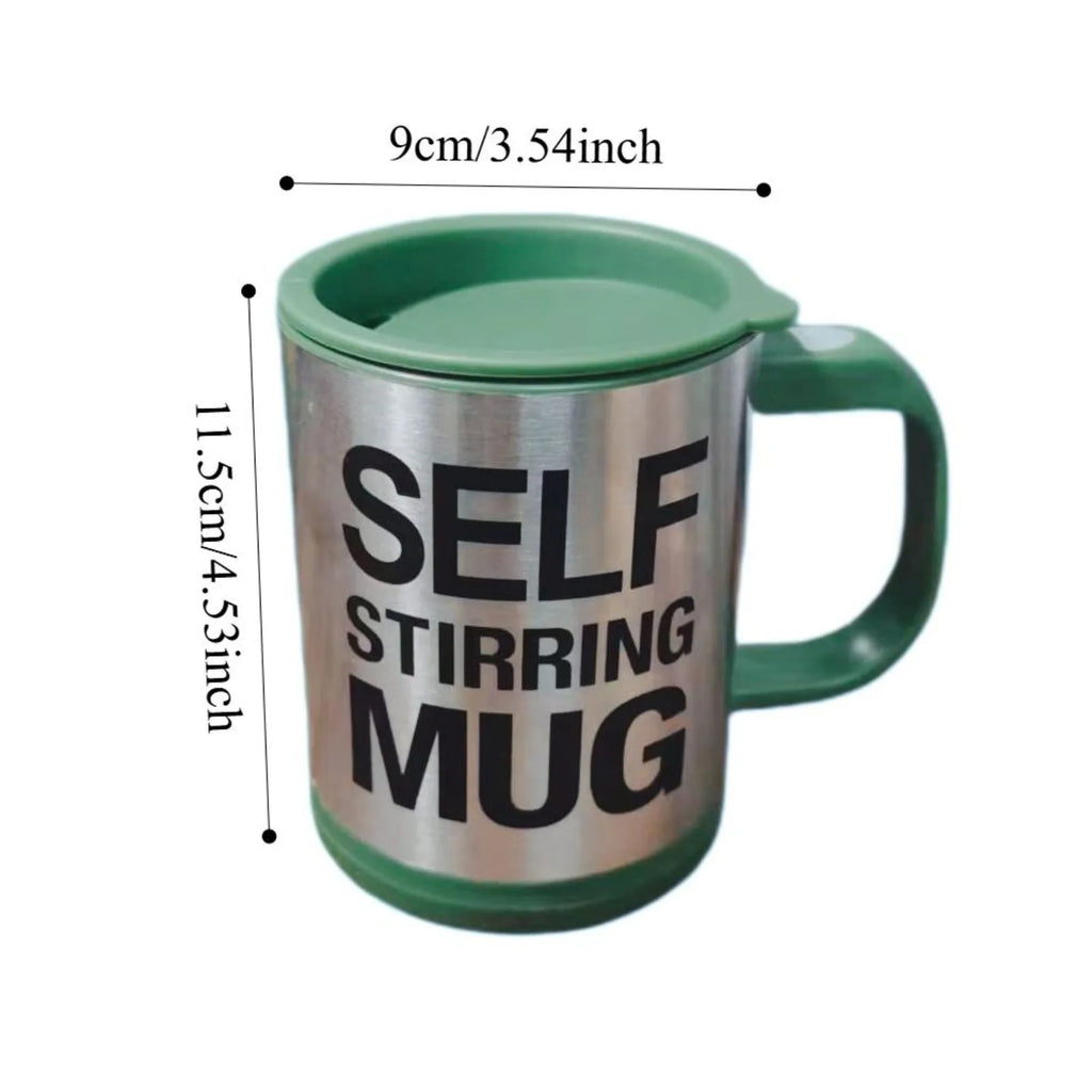Self Stirring Coffee Mug,Stainless Steel Coffee Mug with lid Self Mixing & Spinning Home Office Travel Mixer Cup 12-16 OZ