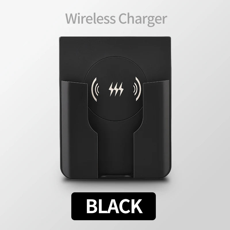 QI Universal Flush Wall Mount Wireless Charger -15W Fast Charging Stand for Phones,AC 110–220V