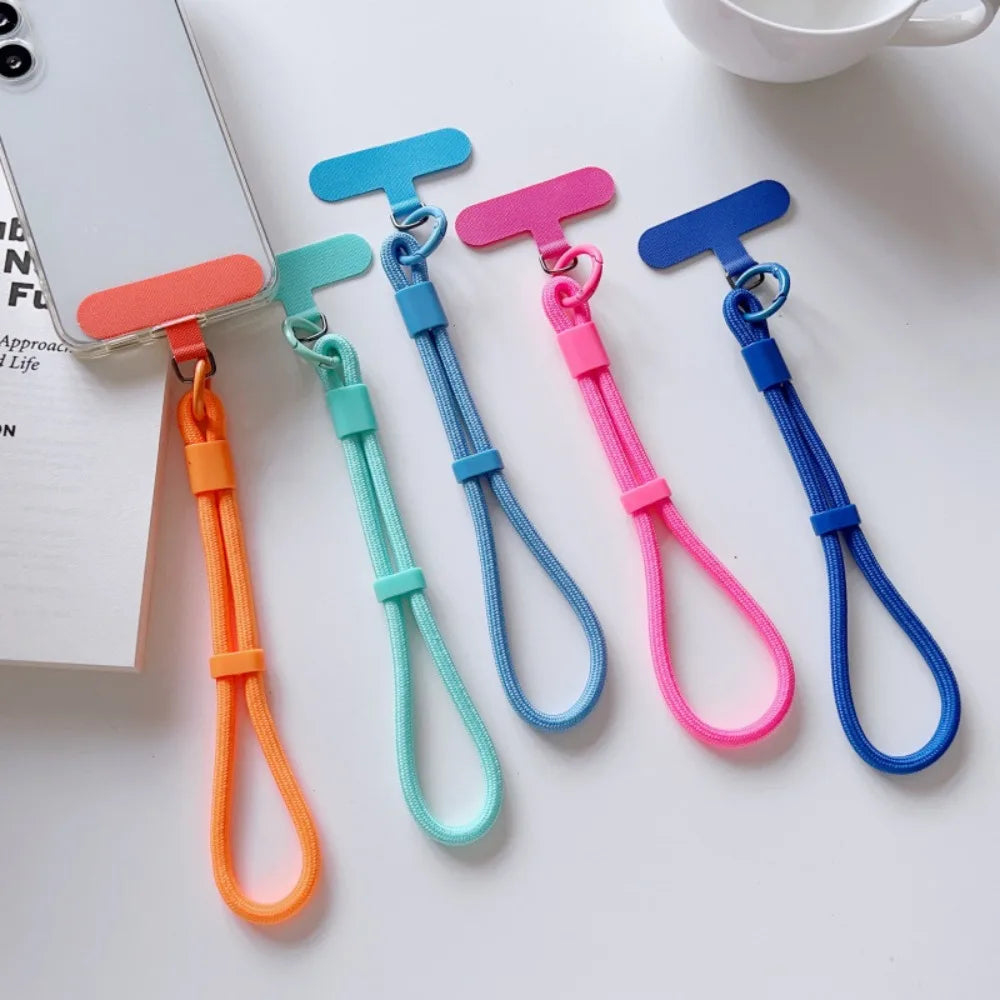 Mobile Phone Adjustable Short Lanyard Universal Colorful Hand Wrist Straps Rope For Cell Phone Case Accessories Anti-Lost Straps