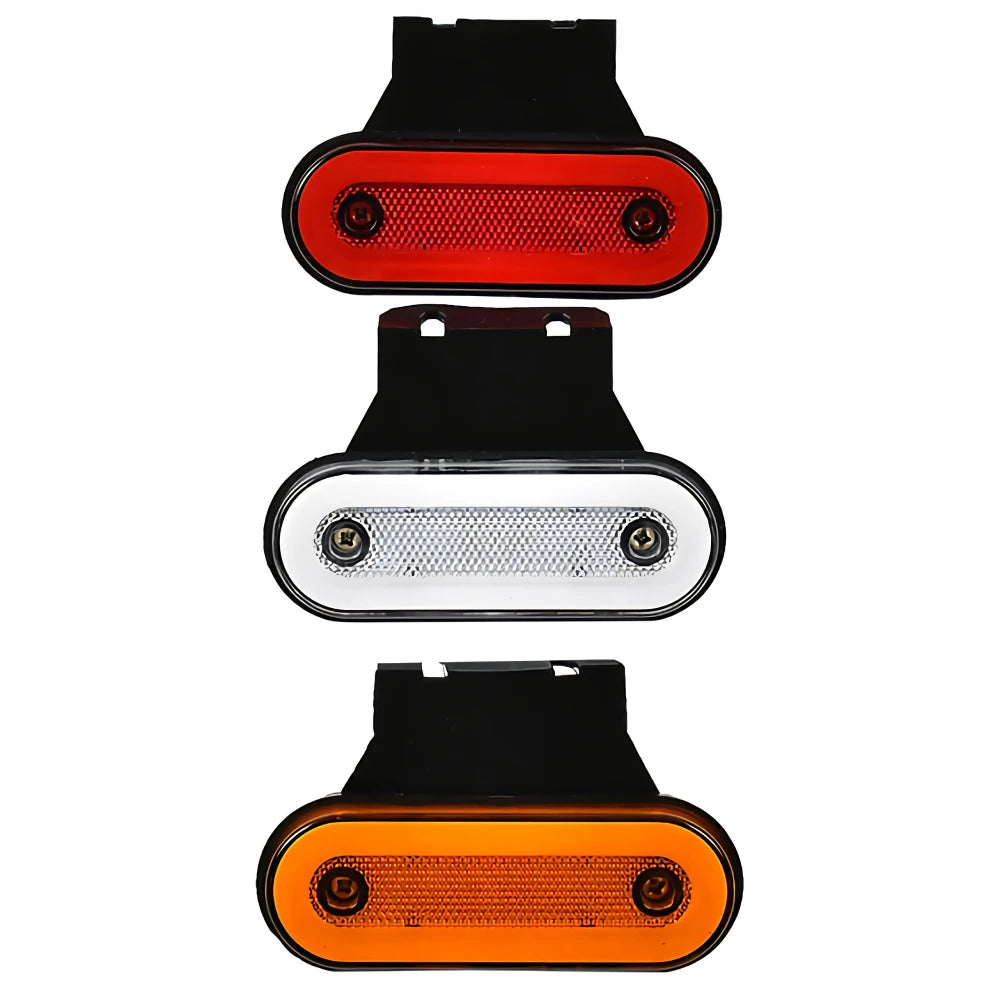 10Pcs Truck Sidelight LED Clearance Lights 12V 24V Cargo Light Trailer Side Marker Car Width Signal Lamp Red White Amber